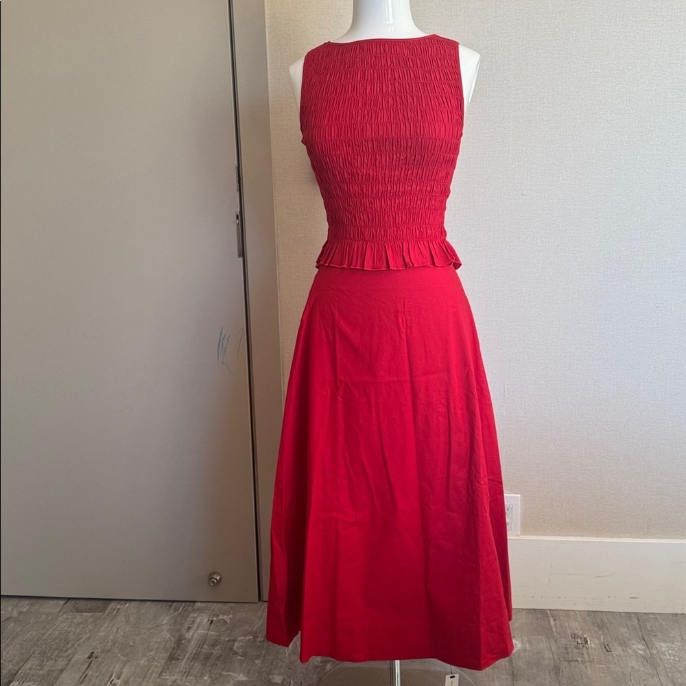 Reformation Laguna Two Piece Red - Size 0 - Picture 4 of 8